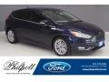 Kona Blue 2017 Ford Focus Titanium Hatch