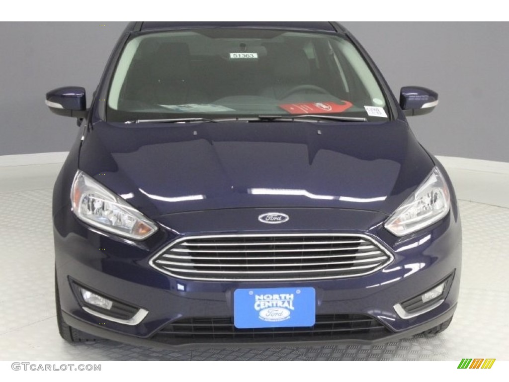 2017 Focus Titanium Hatch - Kona Blue / Charcoal Black photo #2