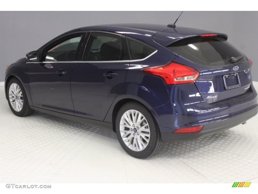 2017 Focus Titanium Hatch - Kona Blue / Charcoal Black photo #5