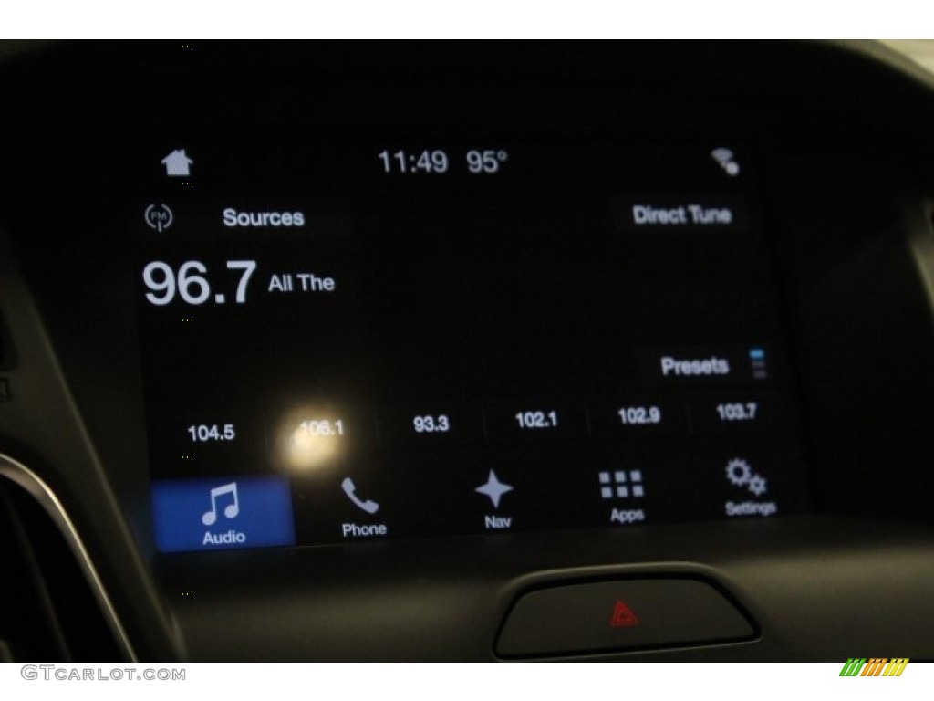 2017 Focus Titanium Hatch - Kona Blue / Charcoal Black photo #13