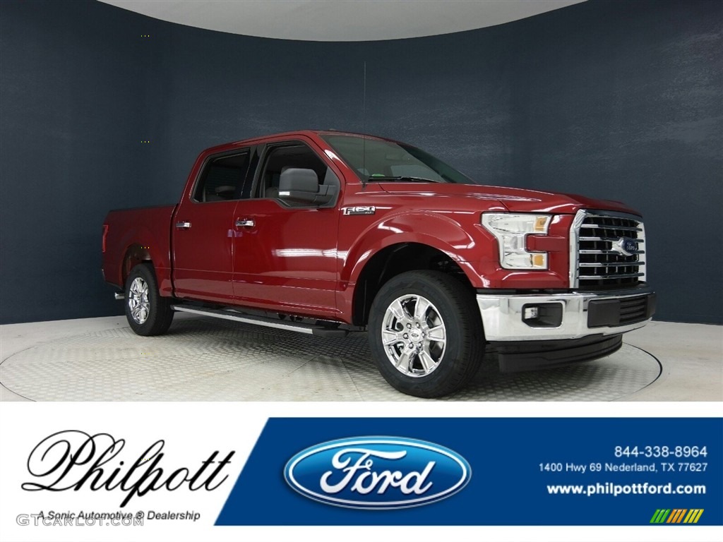 2017 F150 XLT SuperCrew - Ruby Red / Earth Gray photo #1