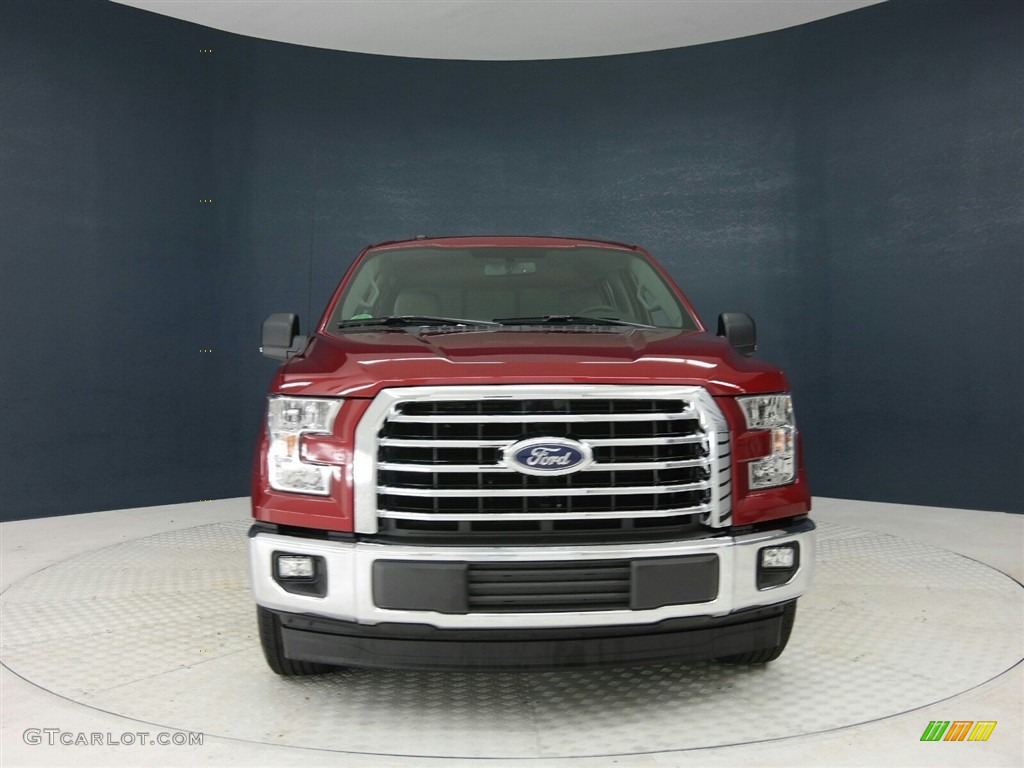 2017 F150 XLT SuperCrew - Ruby Red / Earth Gray photo #2