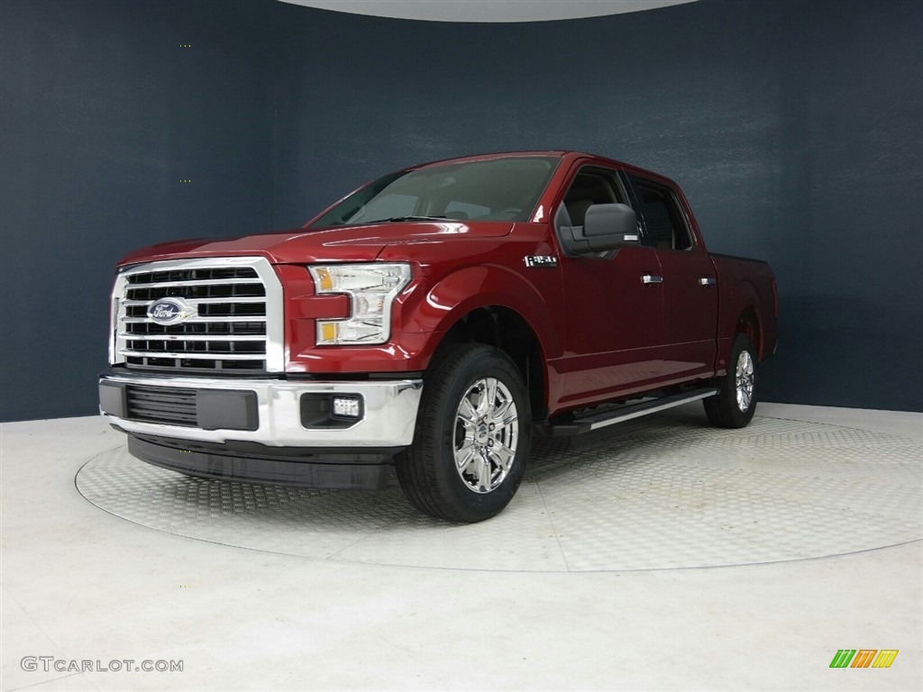 2017 F150 XLT SuperCrew - Ruby Red / Earth Gray photo #3