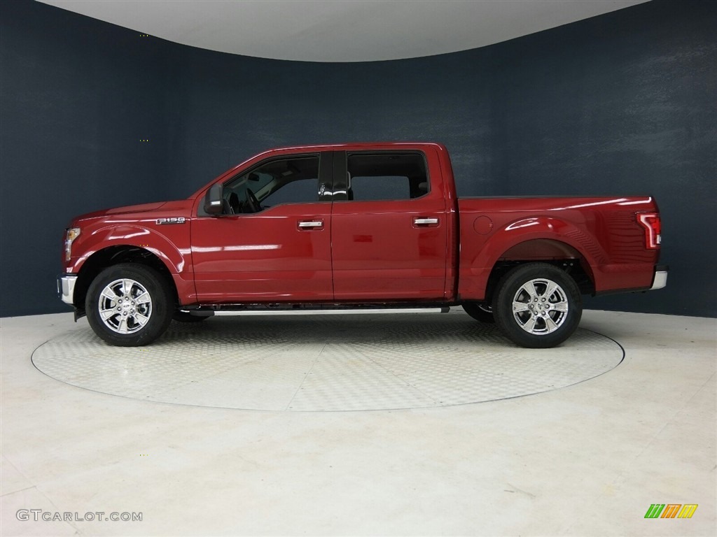 2017 F150 XLT SuperCrew - Ruby Red / Earth Gray photo #4