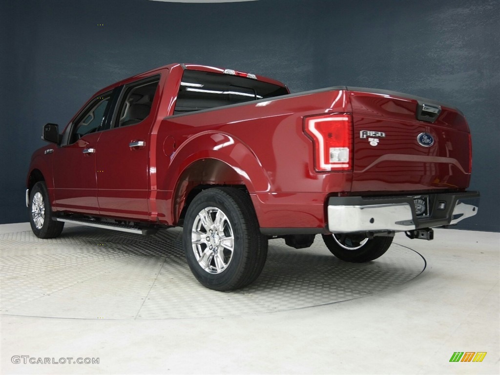 2017 F150 XLT SuperCrew - Ruby Red / Earth Gray photo #5