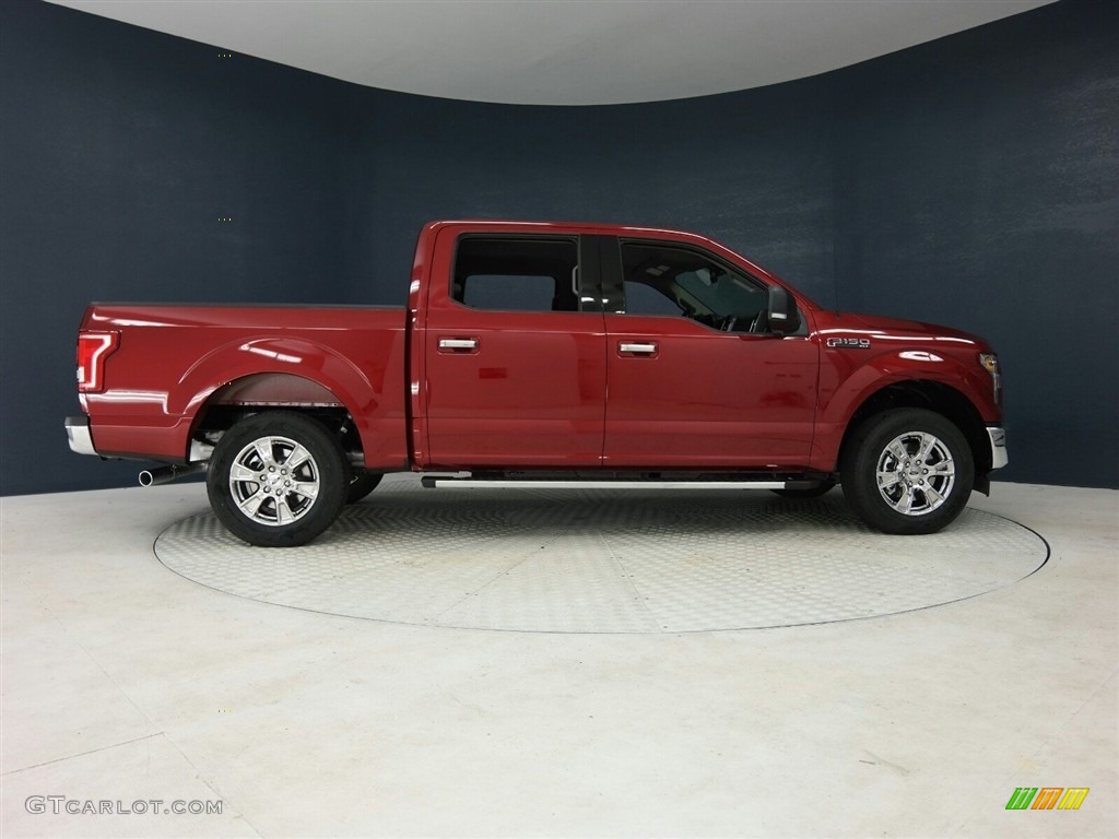 2017 F150 XLT SuperCrew - Ruby Red / Earth Gray photo #8