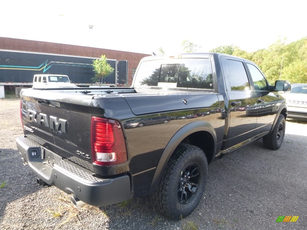 2018 1500 Rebel Crew Cab 4x4 - Brilliant Black Crystal Pearl / Black photo #5