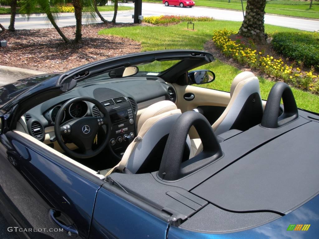 2007 SLK 280 Roadster - Caspian Blue Metallic / Beige photo #10