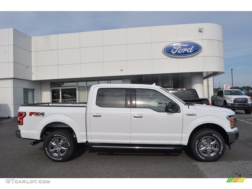 2018 F150 XLT SuperCrew 4x4 - Oxford White / Earth Gray photo #2