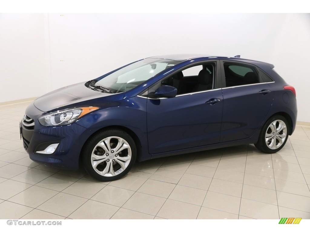2013 Elantra GT - Atlantic Blue / Black photo #3
