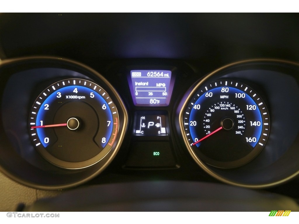 2013 Elantra GT - Atlantic Blue / Black photo #8