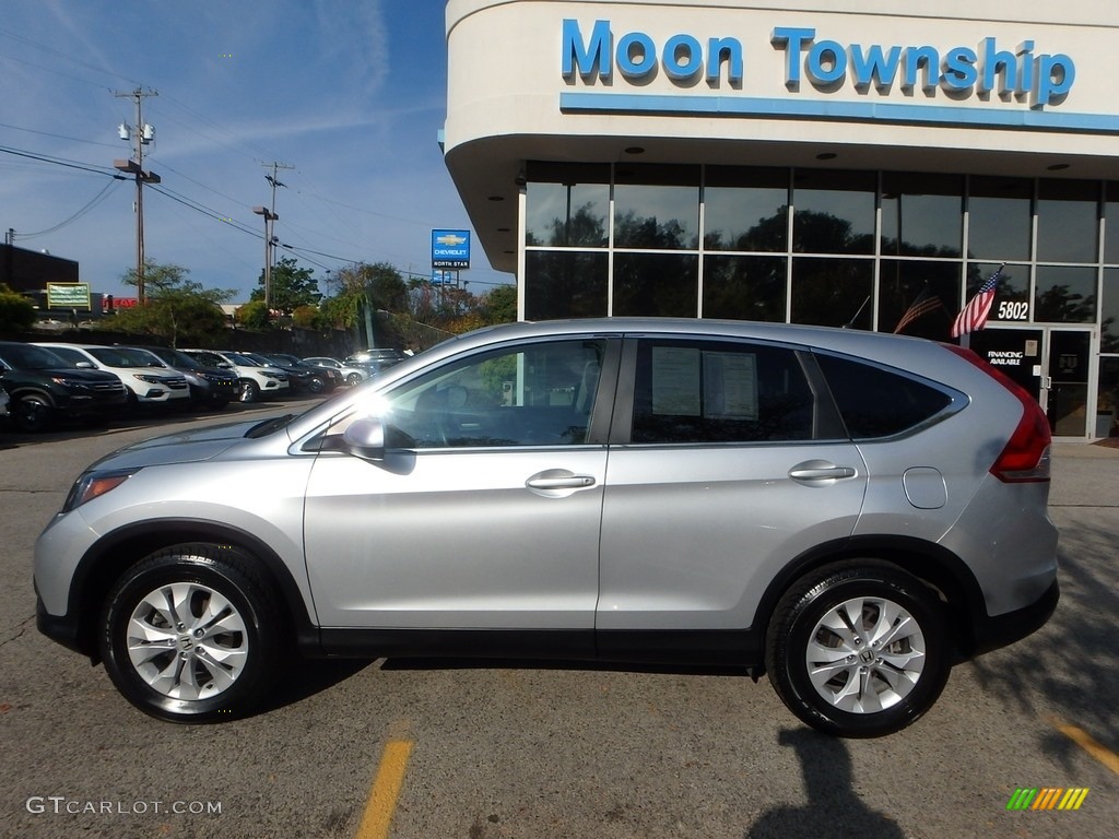 2014 CR-V EX AWD - Alabaster Silver Metallic / Black photo #2