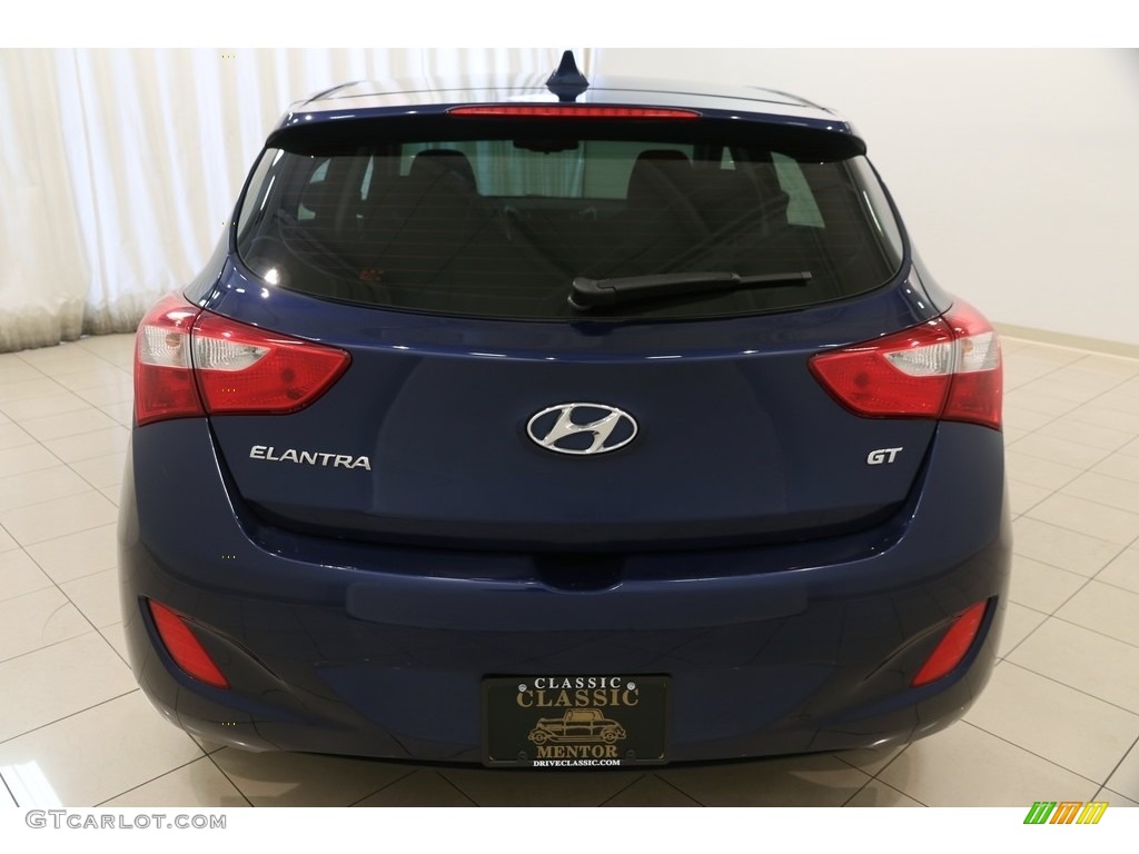 2013 Elantra GT - Atlantic Blue / Black photo #15