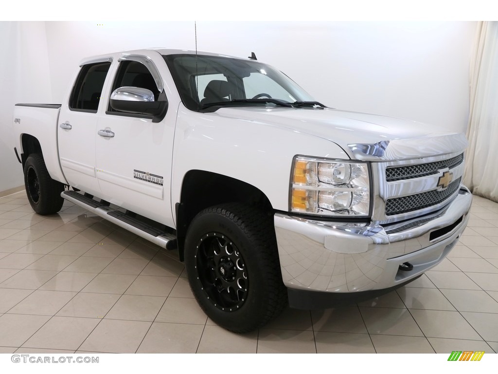 2013 Silverado 1500 LS Crew Cab 4x4 - Summit White / Dark Titanium photo #1