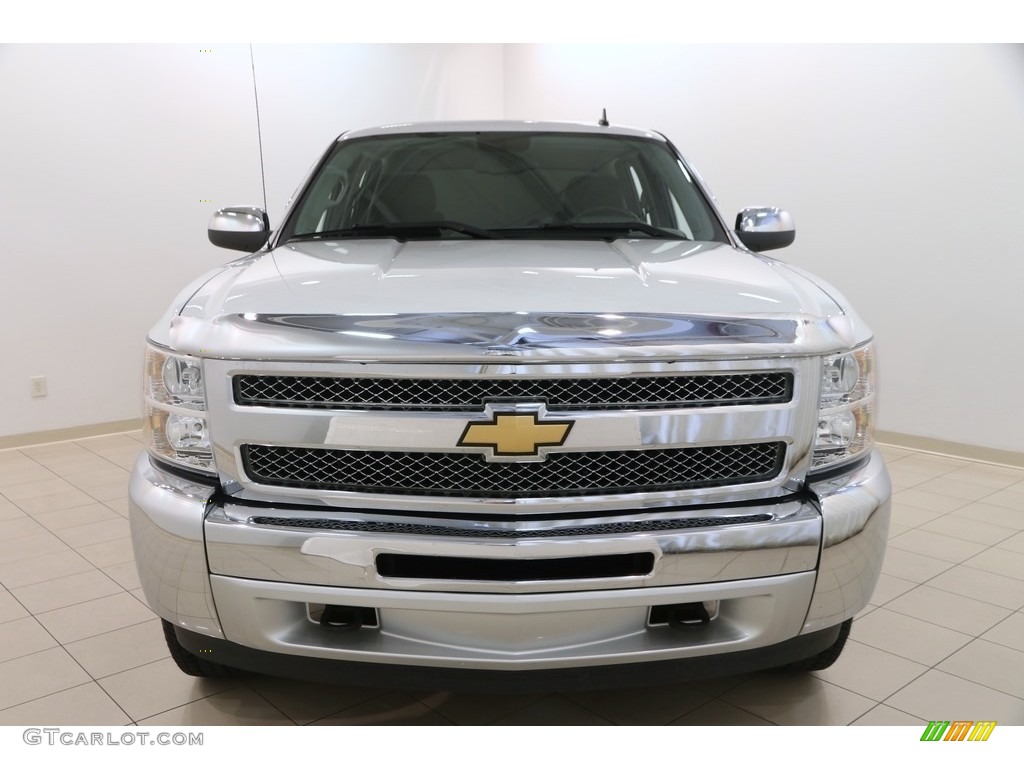 2013 Silverado 1500 LS Crew Cab 4x4 - Summit White / Dark Titanium photo #2