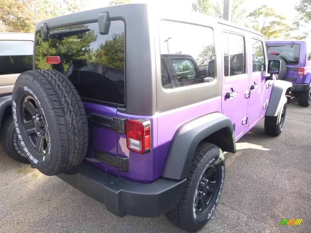 2017 Wrangler Unlimited Sport 4x4 - Extreme Purple / Black photo #3