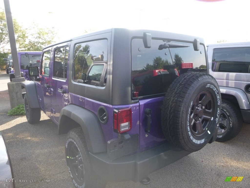 2017 Wrangler Unlimited Sport 4x4 - Extreme Purple / Black photo #5