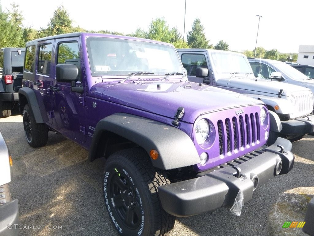 2017 Wrangler Unlimited Sport 4x4 - Extreme Purple / Black photo #6