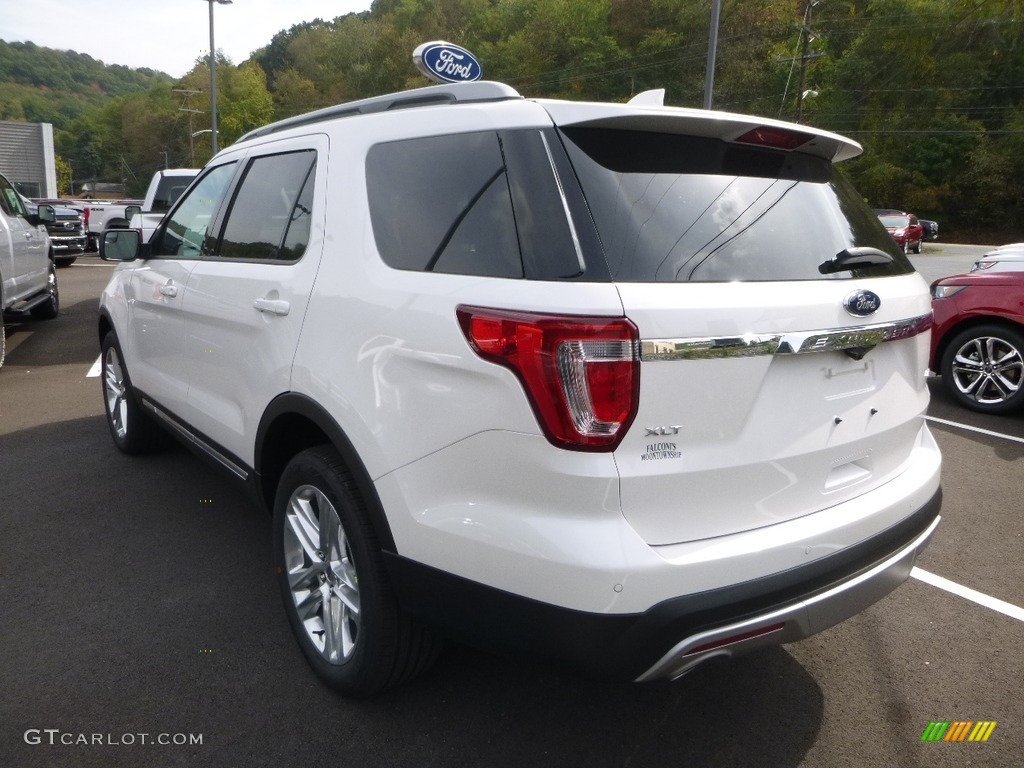 2017 Explorer XLT 4WD - Oxford White / Ebony Black photo #6