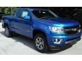 Kinetic Blue Metallic 2018 Chevrolet Colorado Z71 Extended Cab 4x4 Exterior