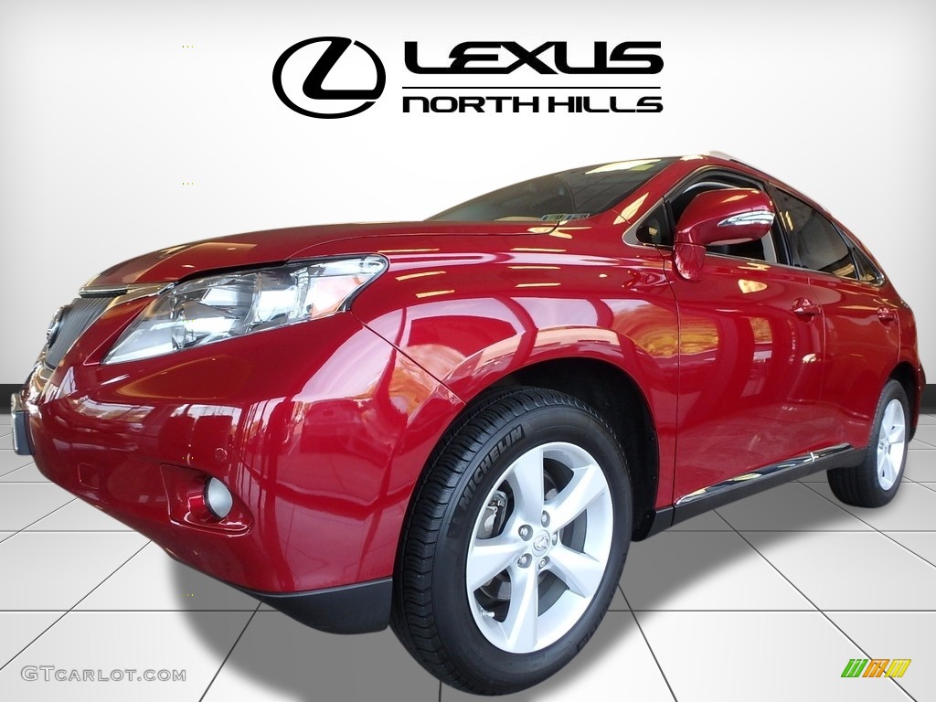 2012 RX 350 AWD - Matador Red Metallic / Black photo #2