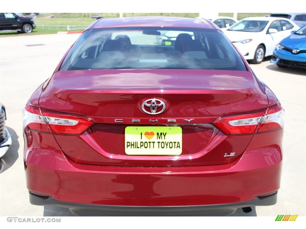 2018 Camry LE - Ruby Flare Pearl / Black photo #6