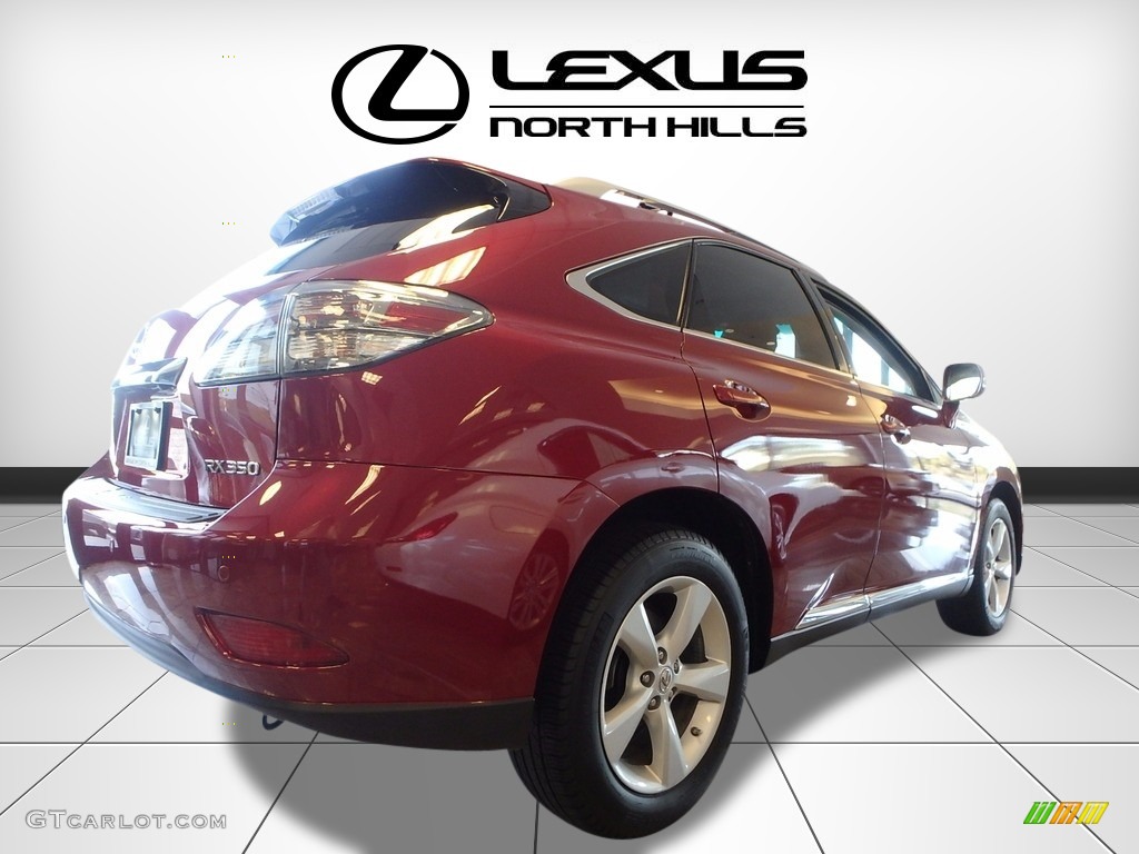 2012 RX 350 AWD - Matador Red Metallic / Black photo #4