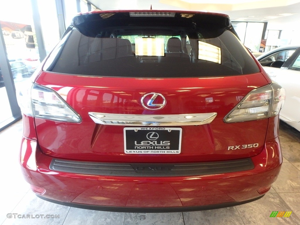 2012 RX 350 AWD - Matador Red Metallic / Black photo #6