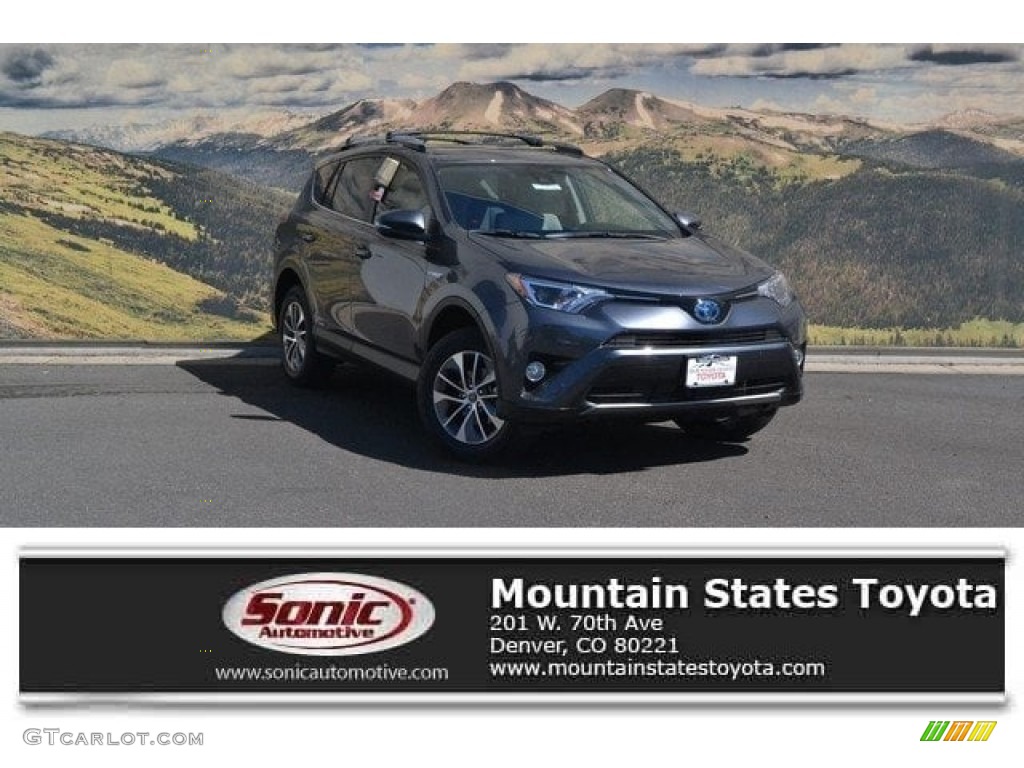 2017 RAV4 XLE AWD Hybrid - Magnetic Gray Metallic / Ash photo #1