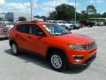 2018 Spitfire Orange Jeep Compass Sport  photo #7