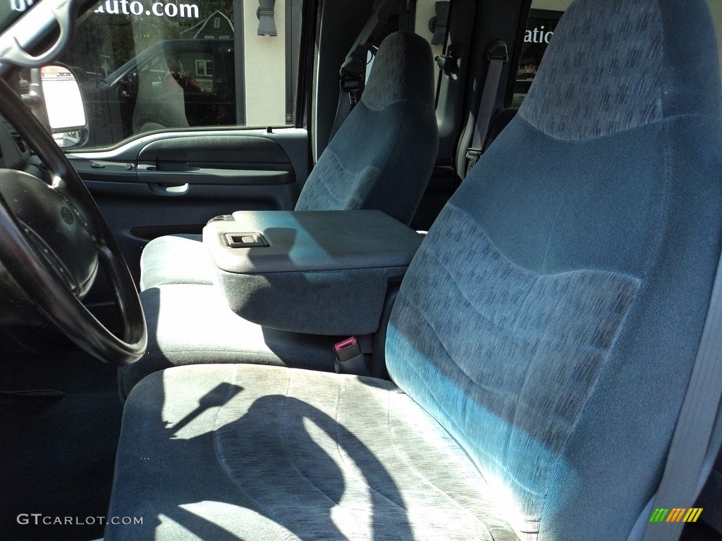 2000 F250 Super Duty XLT Extended Cab 4x4 - Deep Wedgewood Blue Metallic / Dark Denim Blue photo #8