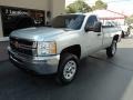 Silver Ice Metallic - Silverado 2500HD Work Truck Regular Cab 4x4 Plow Truck Photo No. 2