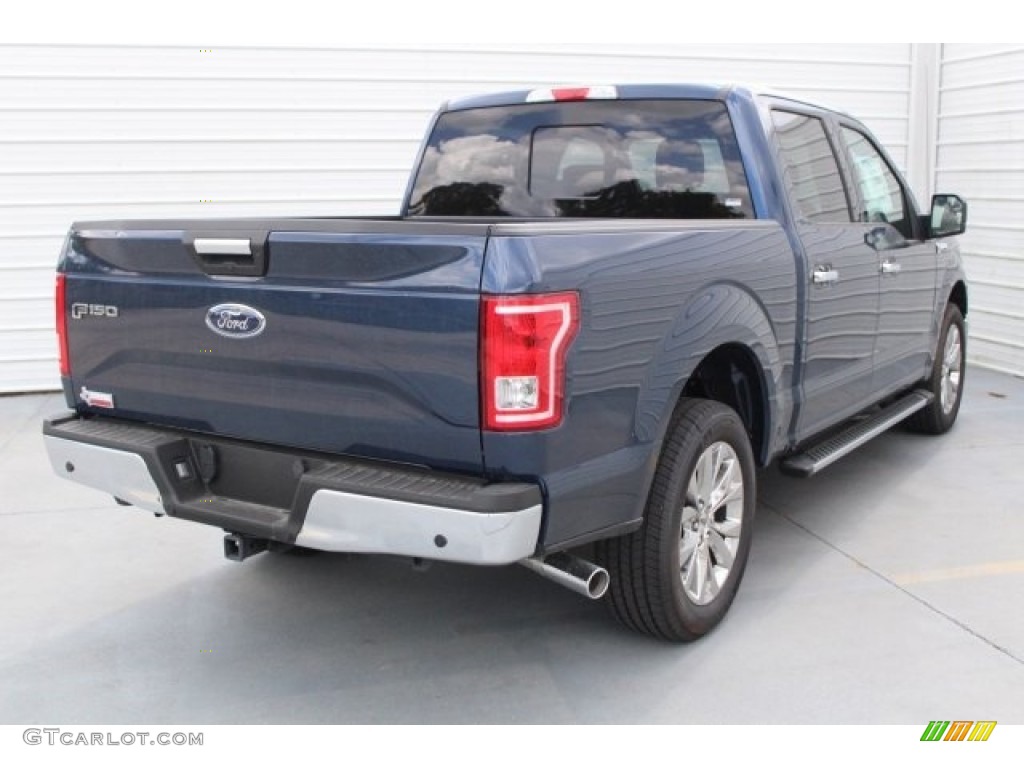 2017 F150 XLT SuperCrew - Blue Jeans / Earth Gray photo #8