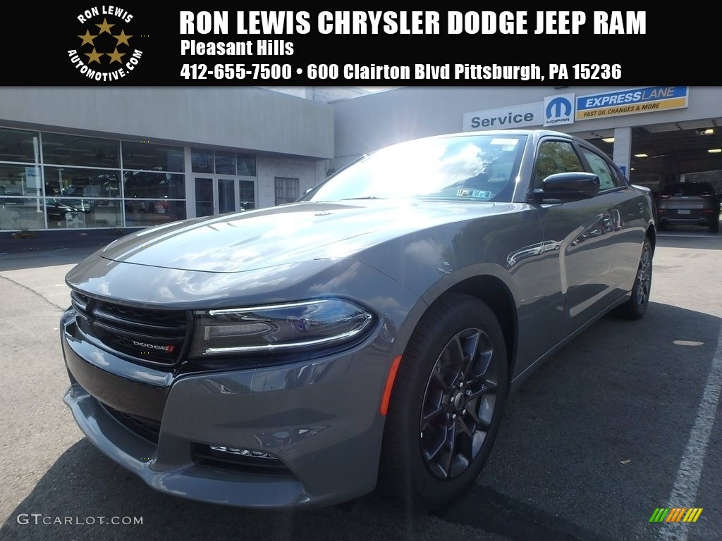 2018 Charger GT AWD - Destroyer Gray / Black photo #1
