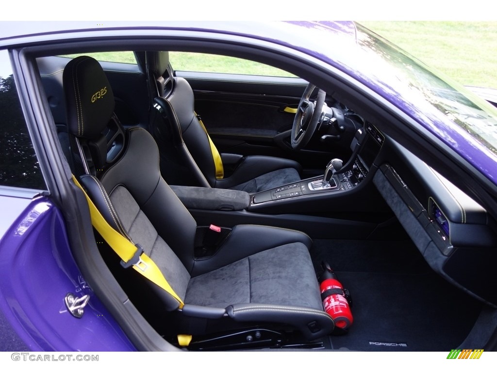 Black/GT Silver Alcantara Interior 2016 Porsche 911 GT3 RS Photo #122960574