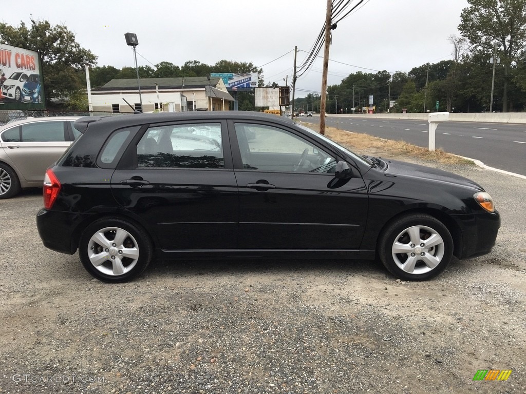 2008 Spectra 5 SX Wagon - Black / Black photo #7