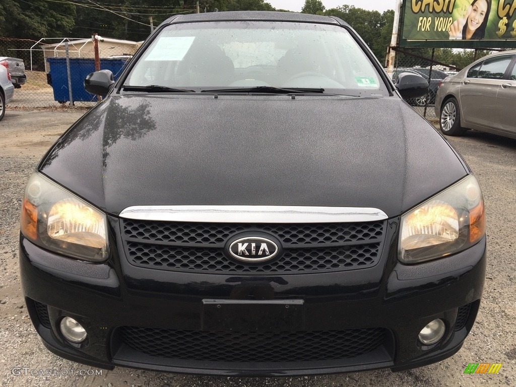 2008 Spectra 5 SX Wagon - Black / Black photo #9