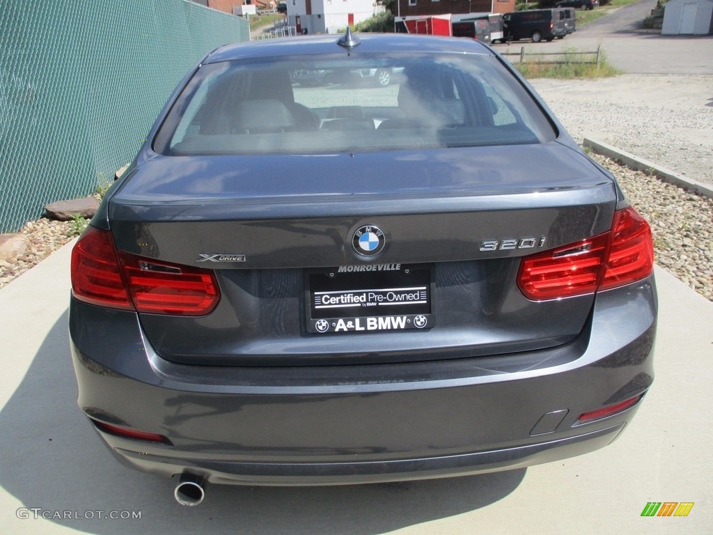 2014 3 Series 320i xDrive Sedan - Mineral Grey Metallic / Black photo #4