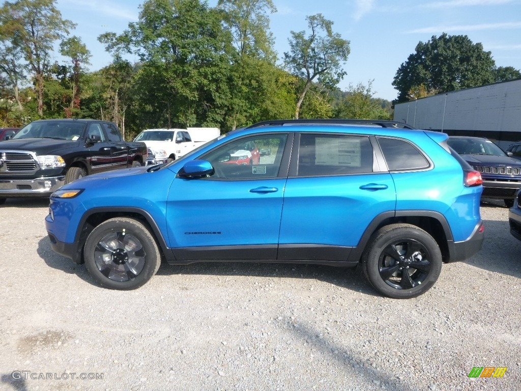 Hydro Blue Pearl 2018 Jeep Cherokee Altitude 4x4 Exterior Photo #122963952