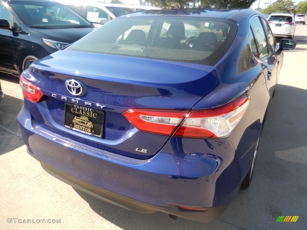 2018 Camry LE - Blue Crush Metallic / Black photo #2