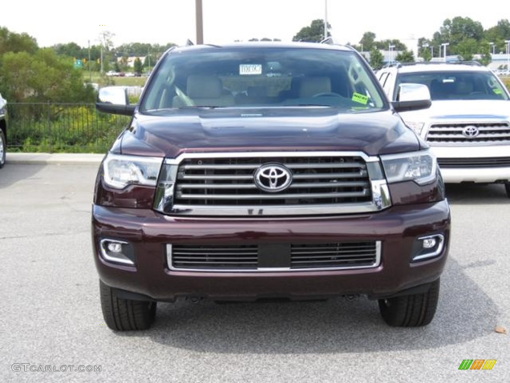 2018 Sequoia Limited 4x4 - Sizzling Crimson Mica / Sand Beige photo #2