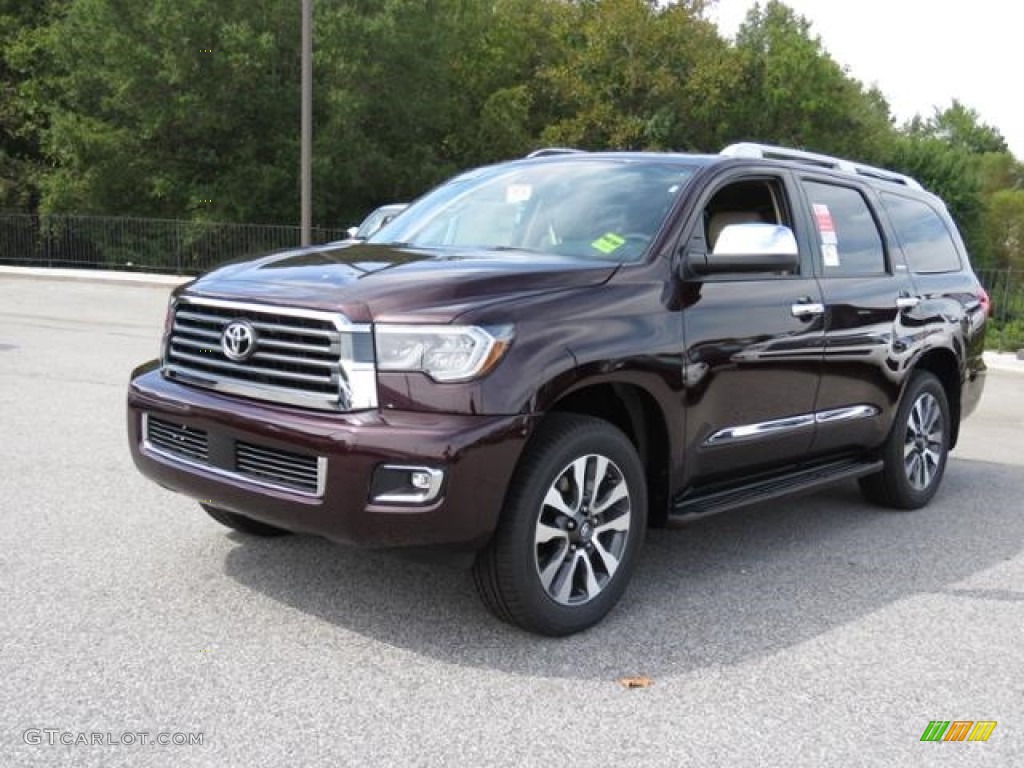 Sizzling Crimson Mica 2018 Toyota Sequoia Limited 4x4 Exterior Photo #122967780