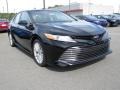 2018 Midnight Black Metallic Toyota Camry XLE V6  photo #1