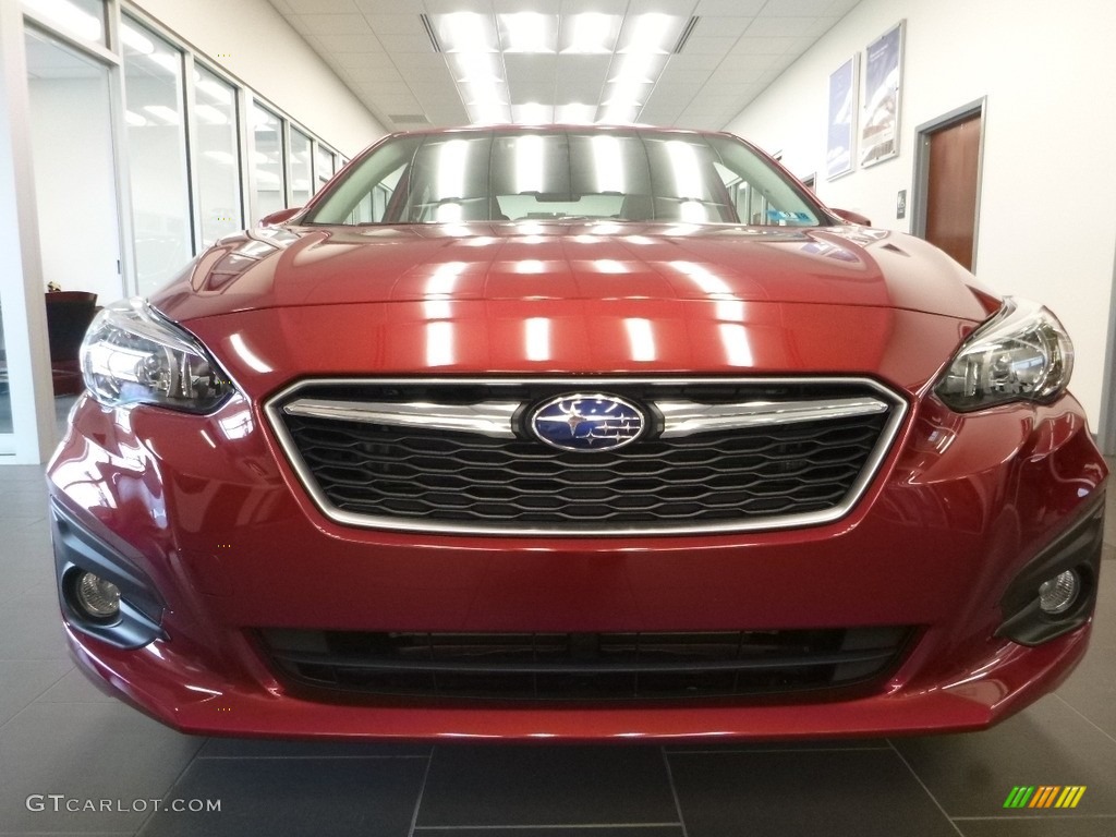 2018 Impreza 2.0i Premium 4-Door - Crimson Red Pearl / Ivory photo #8