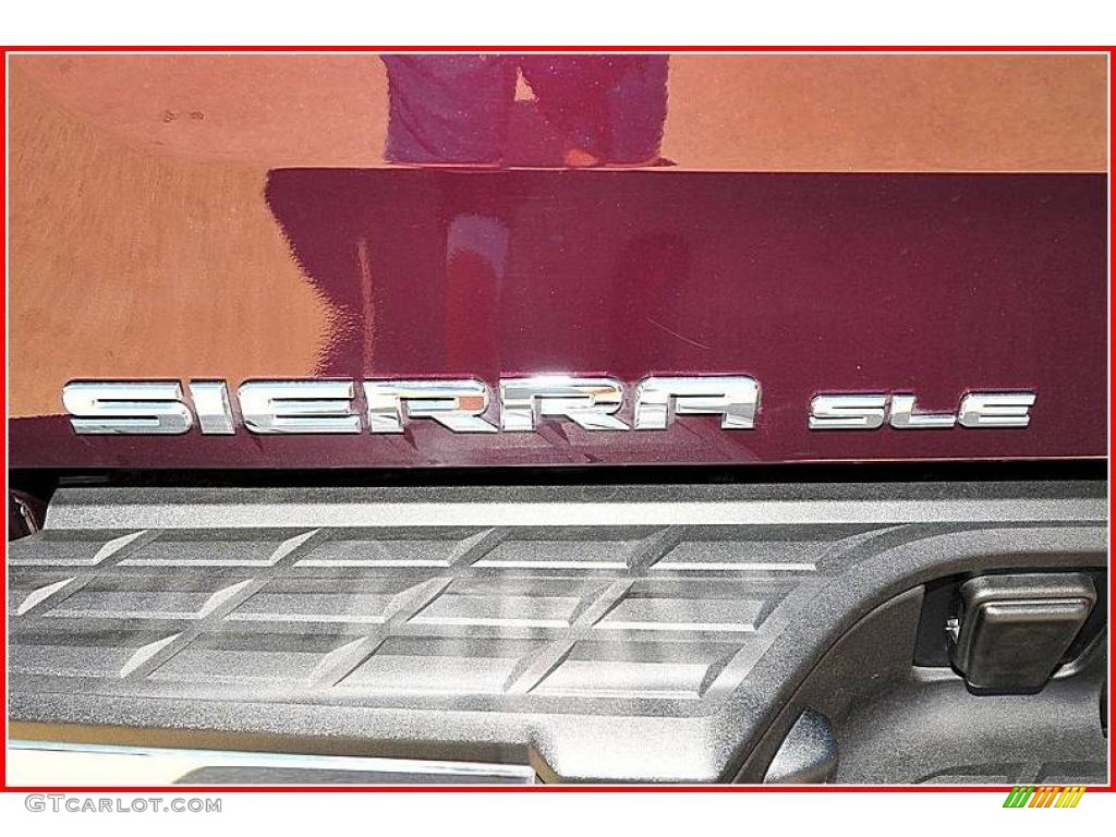 2008 Sierra 1500 SLE Crew Cab - Dark Crimson Metallic / Ebony photo #6