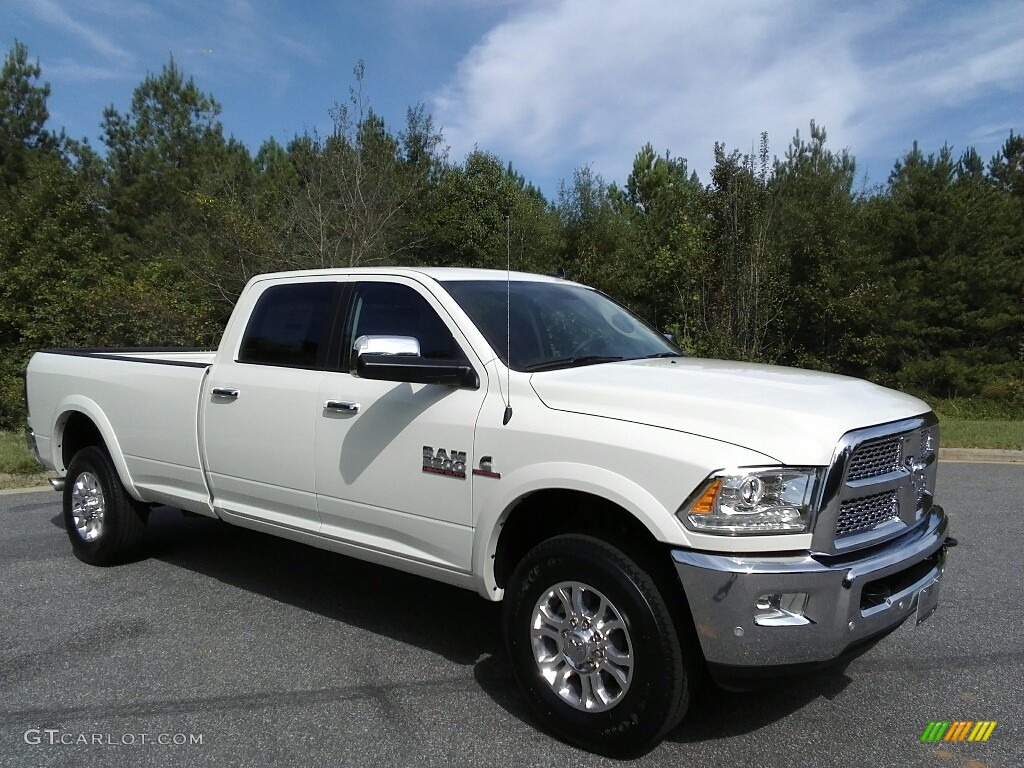 Pearl White 2018 Ram 2500 Laramie Crew Cab 4x4 Exterior Photo #122972832