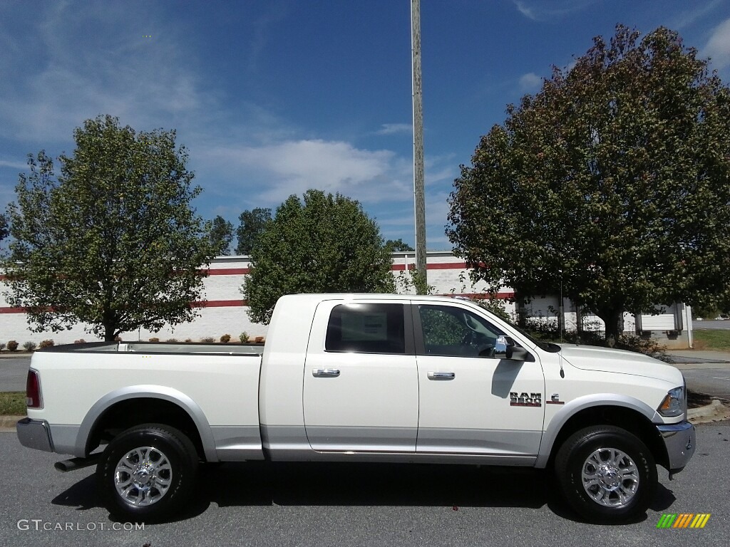 Pearl White 2018 Ram 3500 Laramie Mega Cab 4x4 Exterior Photo #122974809