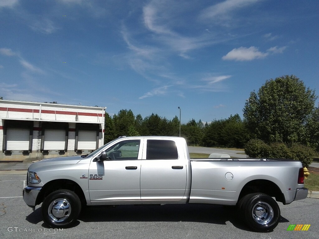 2018 3500 Tradesman Crew Cab 4x4 Dual Rear Wheel - Bright Silver Metallic / Black/Diesel Gray photo #1