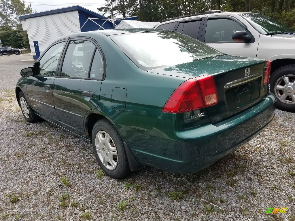 2001 Civic LX Sedan - Clover Green / Gray photo #2