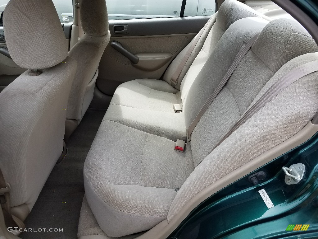 2001 Civic LX Sedan - Clover Green / Gray photo #3